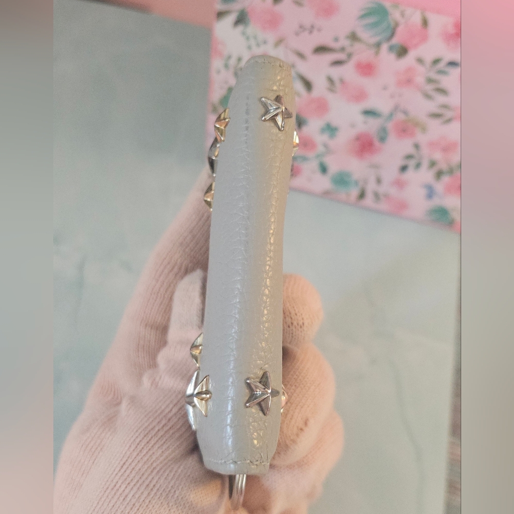 ✨Jimmy Choo Star Studded Neptune Gray Key Holder Wallet 🌟 - Picture 15 of 15